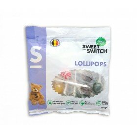 Presentoir de 100 Sucettes Rondes "Space Chupi" Sans Sucre